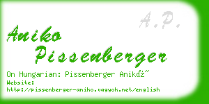 aniko pissenberger business card